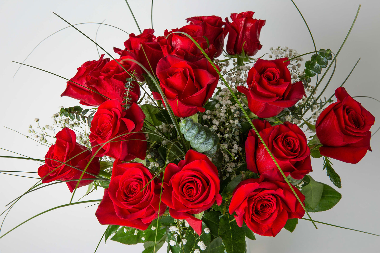 Kytica červených ruží Love detail